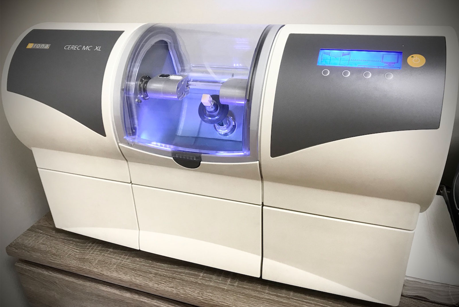 CEREC machine located within the dental lab of the practice