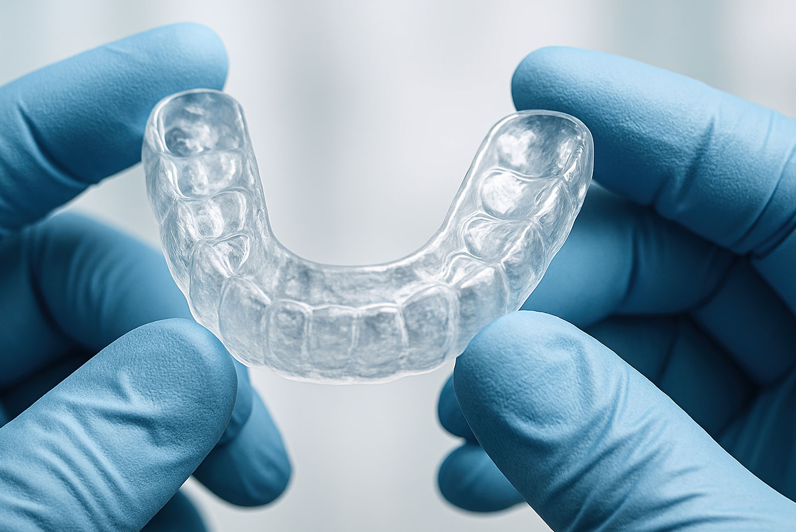 close up of custom mouth guard